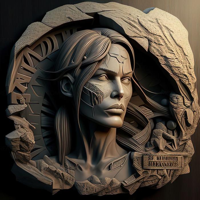 نموذج ثلاثي الأبعاد لآلة CNC ألعاب st Tomb Raider لعبة الأعمال غير المكتملة